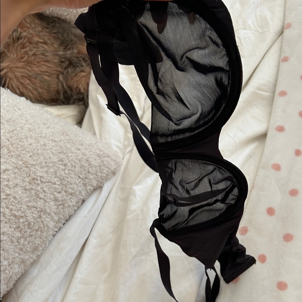 SKIMS Black Sheer Bra